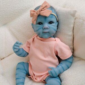 🆕20Inch Full Silicone Body Baby Dolls Pink-bettie Avatar Girl with Open Eyes
